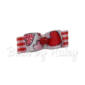 Valentines Dog Hair Bow for Yorkie, Maltese, Shih Tzu, Lhasa Apso, Bichon Frise, Havanese, Bolognese, Coton de Tulear, Biewer Terrier, Toy Poodle, Silky Terrier